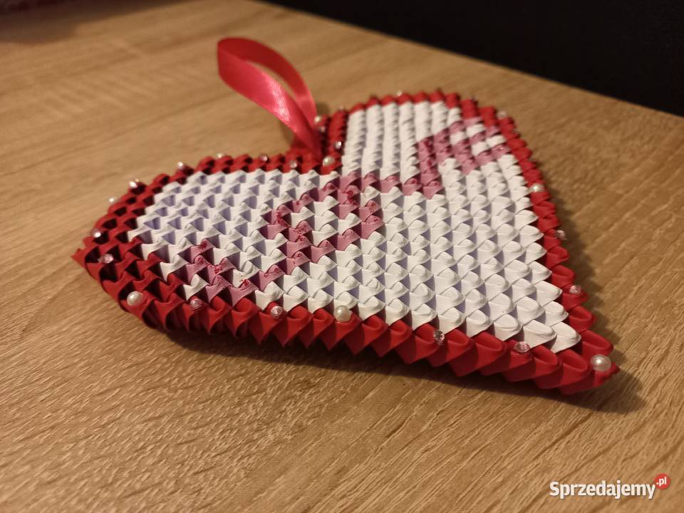 Serce z napisem LOVE miłość zawieszka rękodzieło Rękodzieło Puławy sprzedam