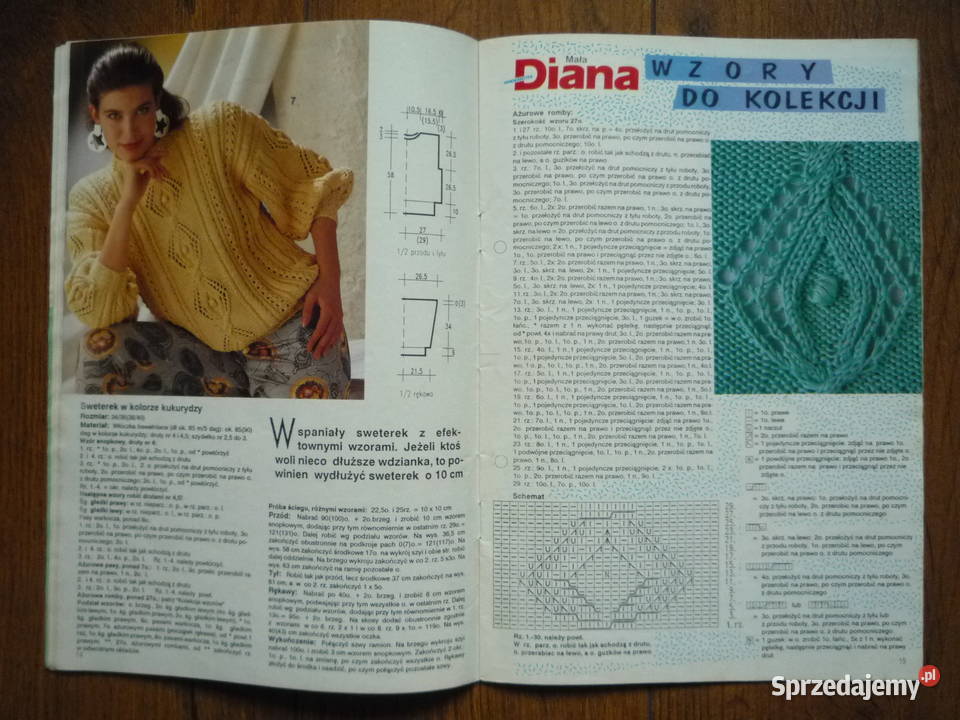 Mała Diana 101991 Wzory na druty Sweterki Swetry Czasopisma Szczecin