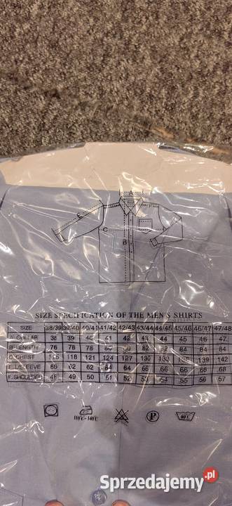 Koszula niebieska długi rękaw ochrona