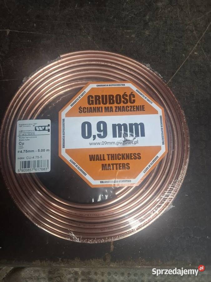 Przewód Hamulcowy Miedź Rurka 475 5Mb Atest Iso Szczecin