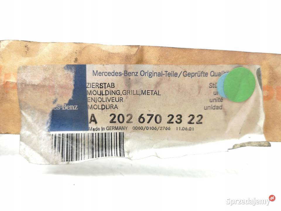 USZCZELKA SZYBY LEWY TYŁ MERCEDES C KLASA 9301