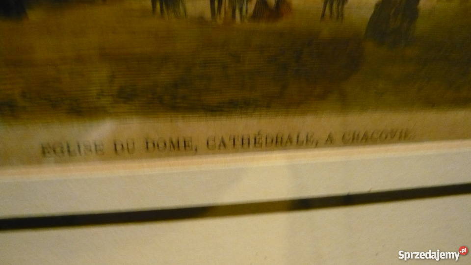 Obraz Katedra Kraków ADEROY 1865 r