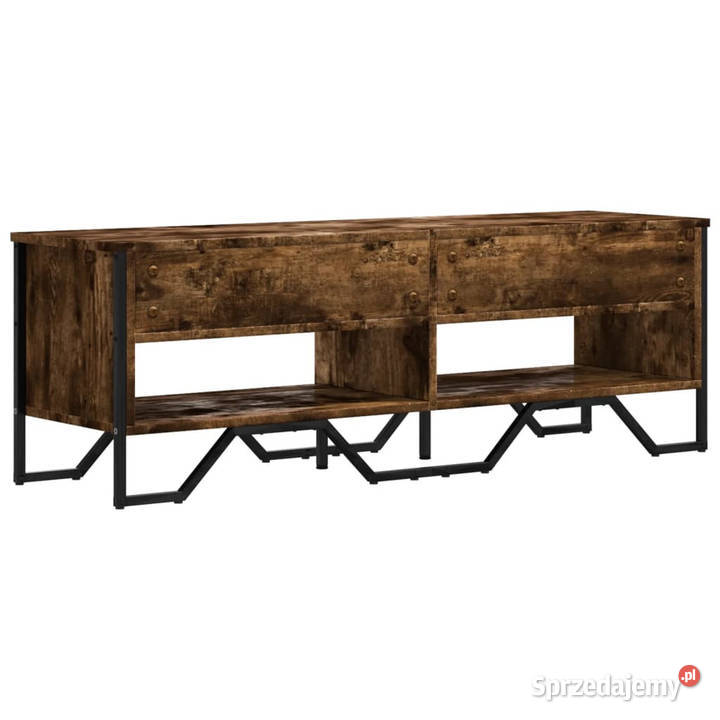 Szafka pod TV przydymiony dąb 122x34x41 WM848571 mazowieckie