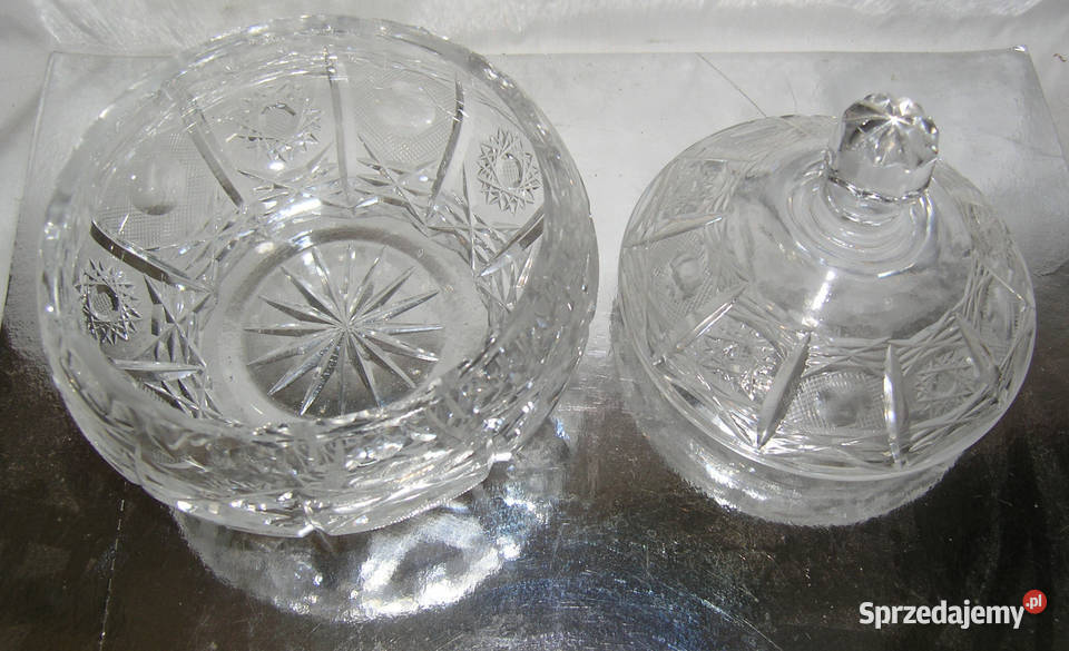 bomboniera vintage kryształowaD