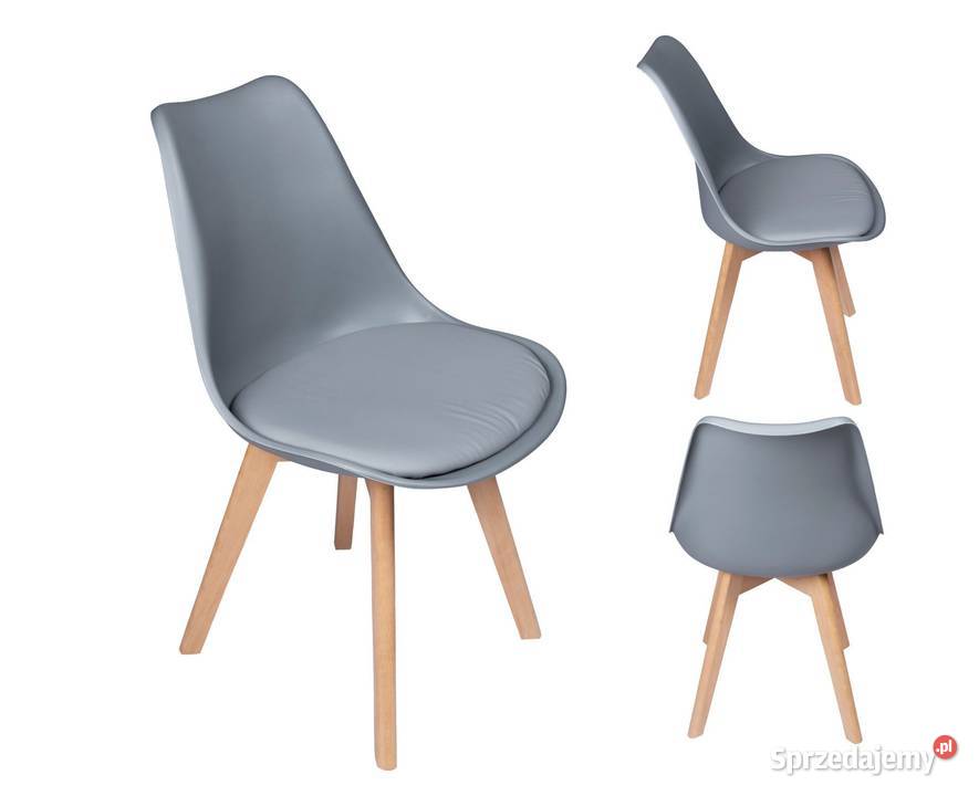 Nowoczesne krzesło z poduszką w stylu 49cm Poznań