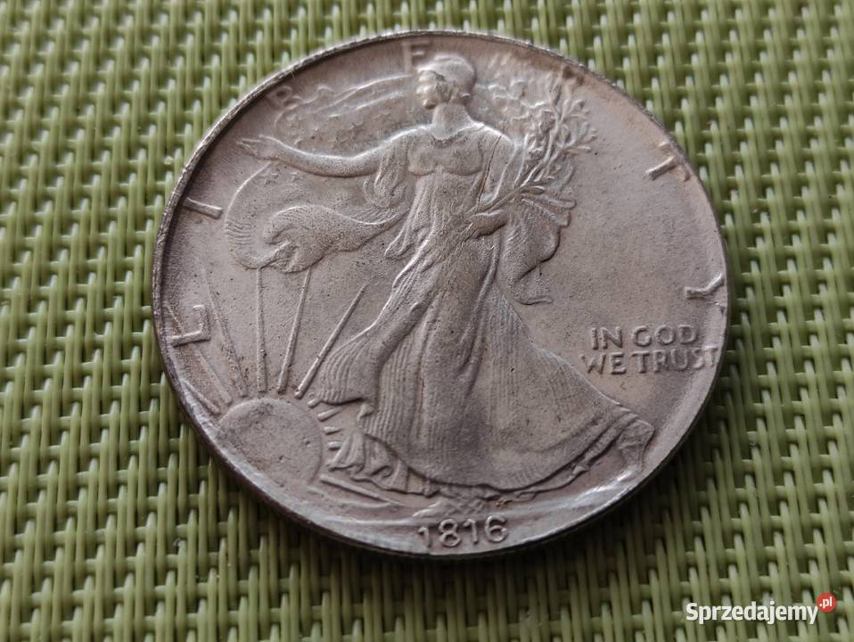 MonetaNumizmatKopia 1 DOLLAR 1816 USA LIBERTY Numizmatyka Pruszków