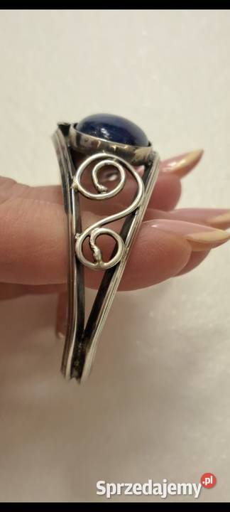 Bransoletka srebrna lapis lazuli sprzedam