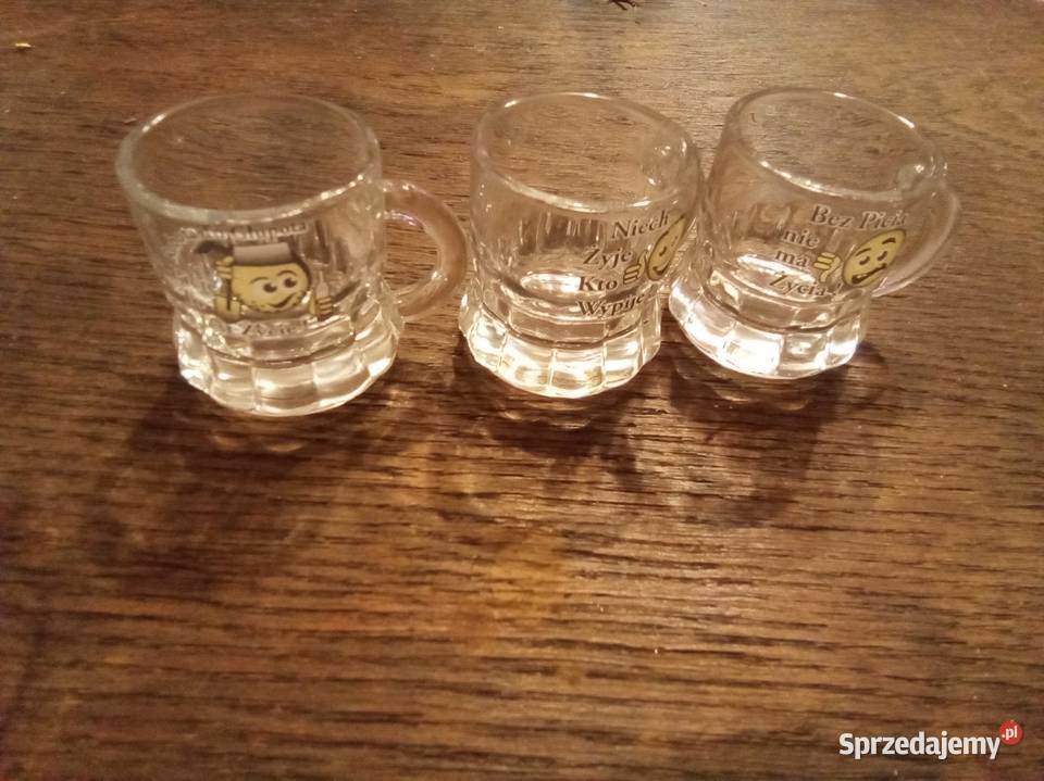 Małe śmieszne kieliszki komplet Warszawa