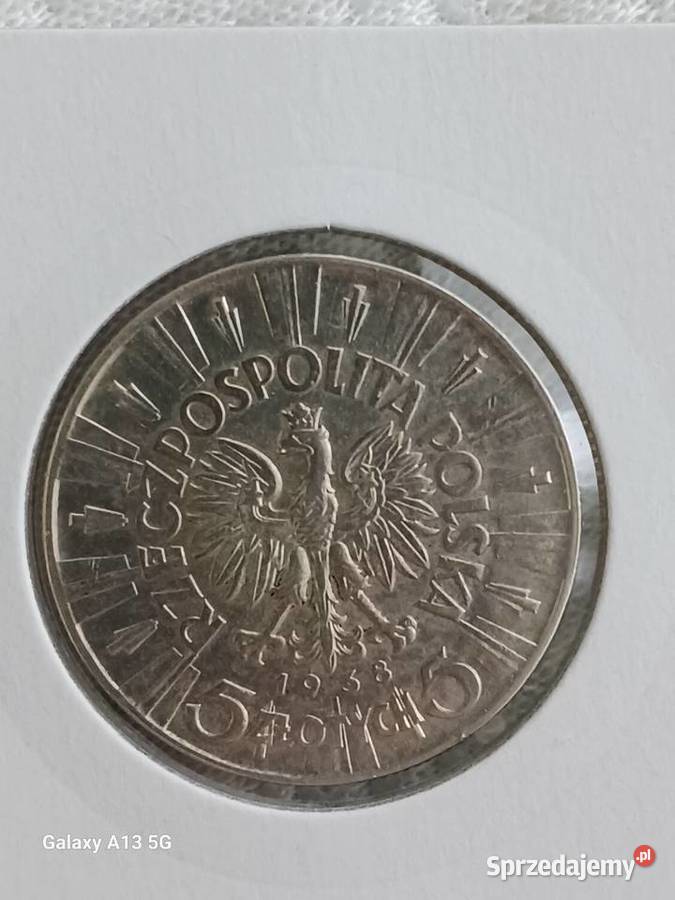 5 J Piłsudski 1938 r4 najniższy nakładrzadkość Konin