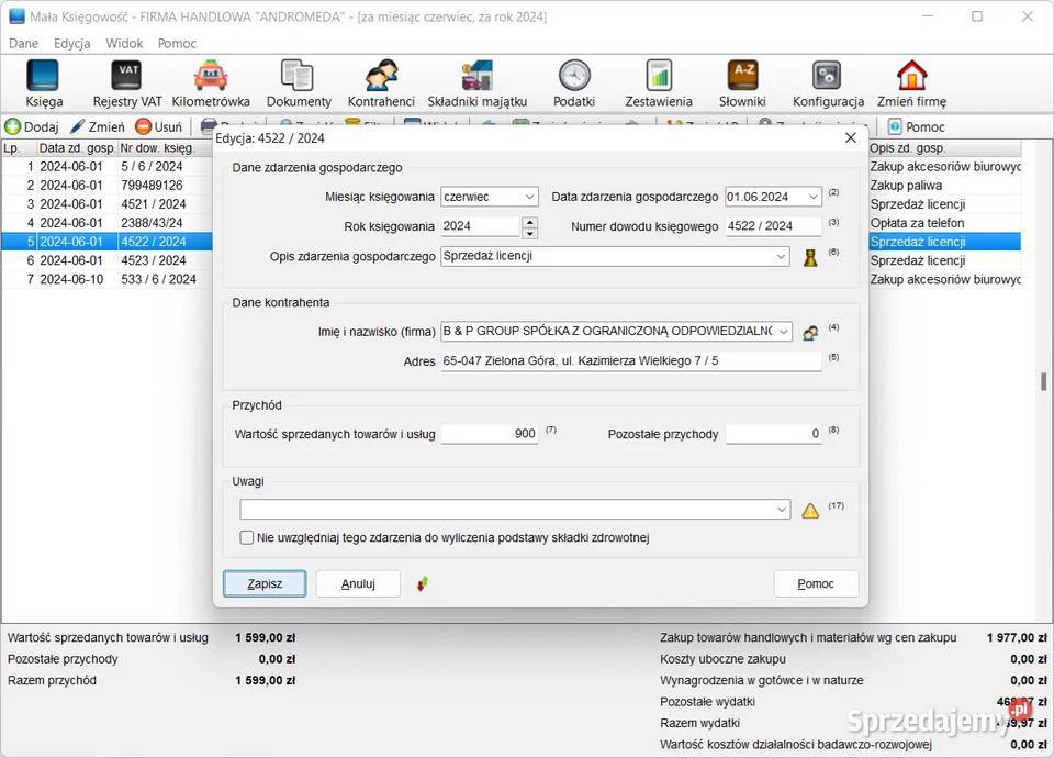 Program księgowy Mała Księgowość każdej firmy łódzkie Łódź