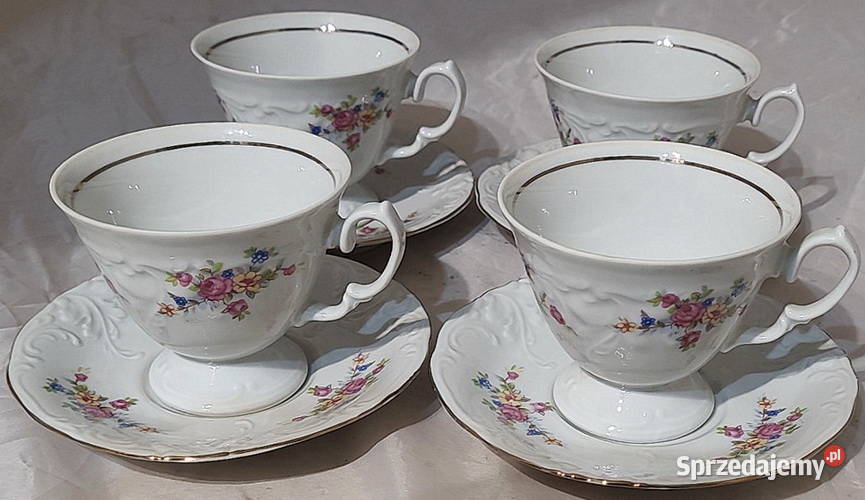 Komplet filiżanek porcelanowych mazowieckie