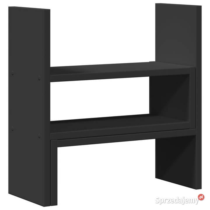 Organizer na biurko regulowany czarny 40x17x41 Warszawa