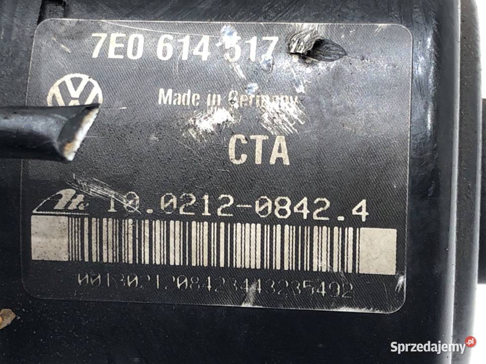 POMPA ABS VW TRANSPORTER T5 7E0907379K 20 102 osobowe