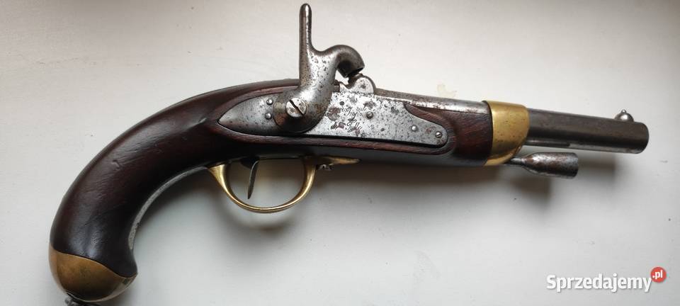 Stary pistolet Francja bojowy oficerski XIXw Wrocław sprzedam