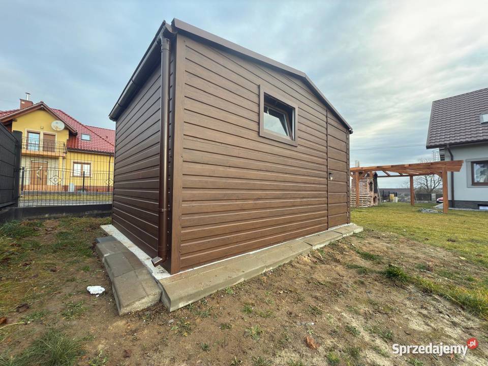 Garaż Blaszany domek ogrodowy 7x4 profil obróbka Sprzedaż Chełm