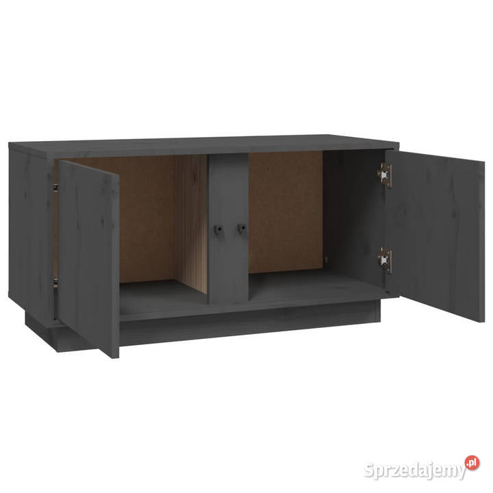 Szafka pod telewizor szara 80x35x405 lite drewno