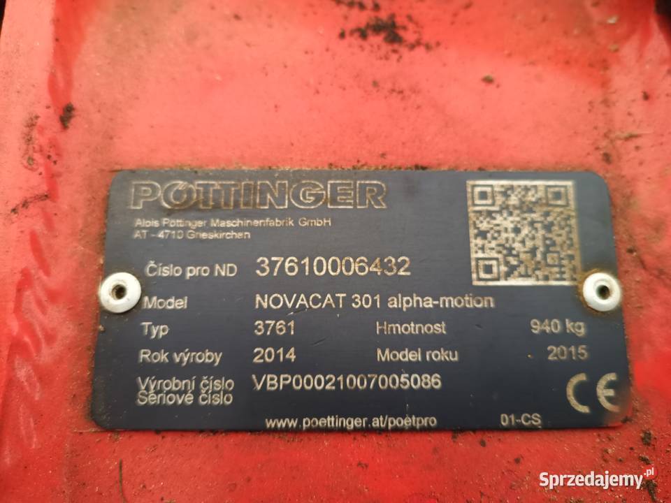 Kosiarka motyl z rzutem pottinger Kolno