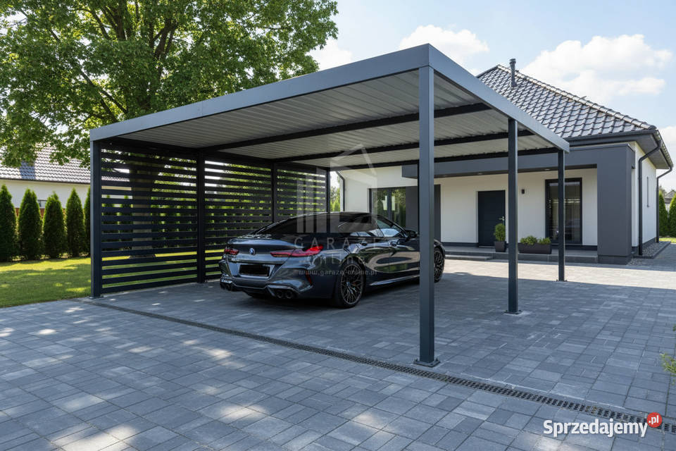 CarPort PREMIUM wiata samochodowa 6x5 dodatkowa