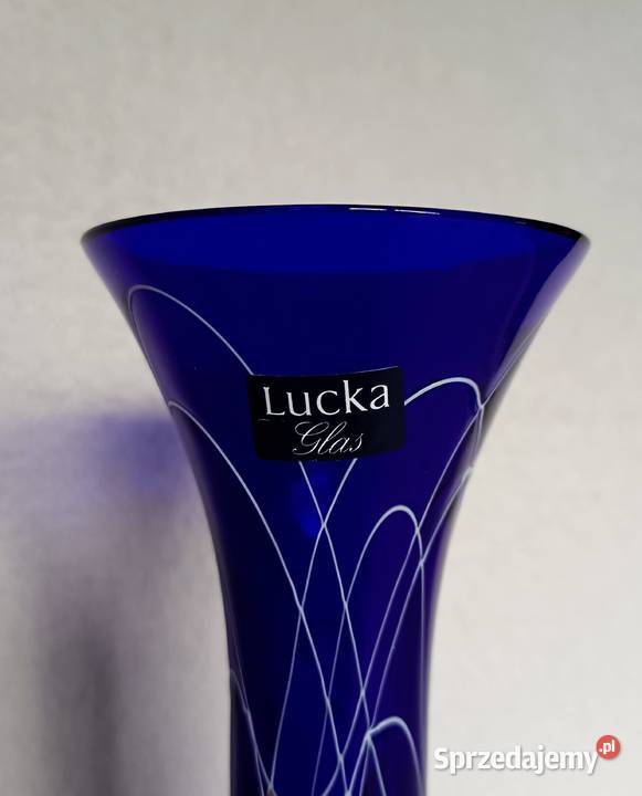 Kobaltowy wazon Porcelana i szkło Gorzów Wielkopolski