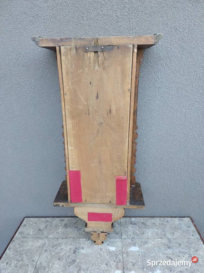 S122 Skrzynia obudowa starego zegara szafka Antyki