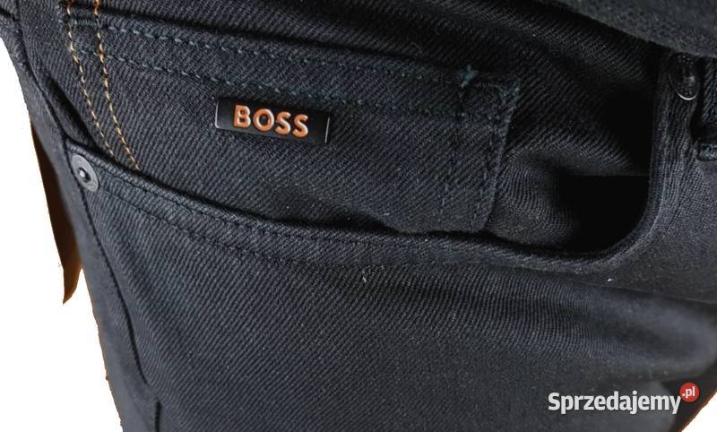 Czarne jeansy Hugo Boss Delaware Orange Slim Tarnowskie Góry