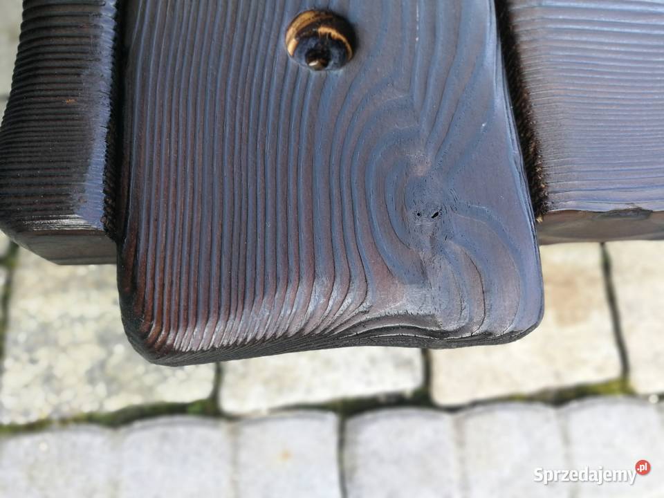Rustykalna okiennica drewniana opalana drewno Radków