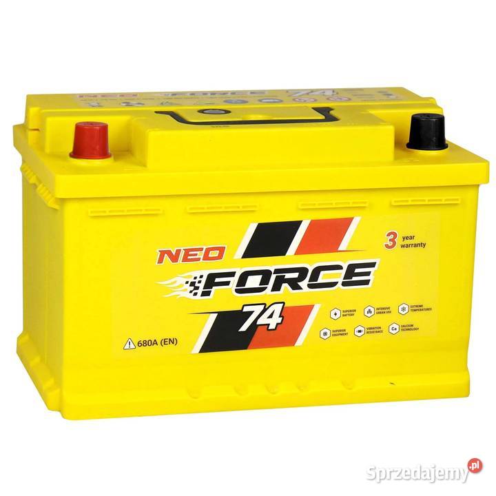 Akumulator Neo Force 74Ah 720A L DN akumulatory Wrocław sprzedam