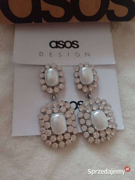 ASOS Bogato zdobione kolczyki ślubne z Londynu Kraków