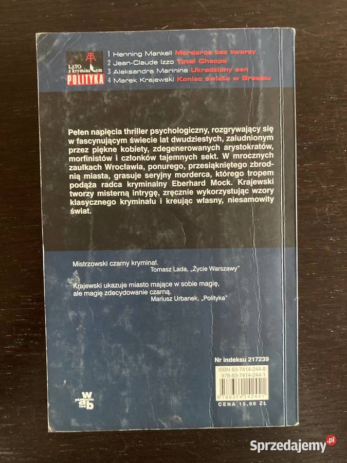 Marek Krajewski Koniec świata w Breslau