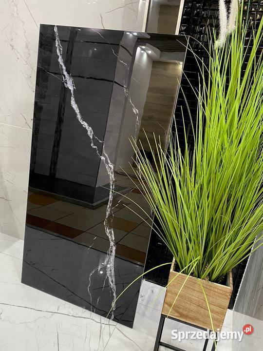CZARNY GRES POLEROWANY 120x60 MARMUR ŻYŁKI Łask sprzedam