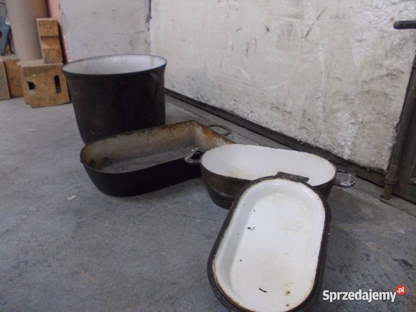 Stary garnek żeliwny gęsiarka Bielsko-Biała