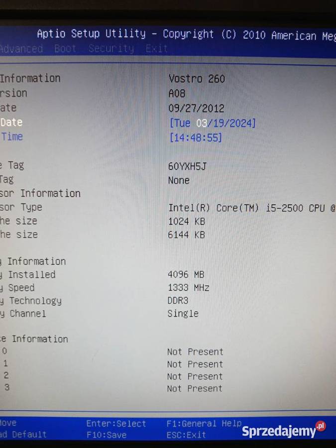 Płyta główna Dell Vostro 260 i5 2500 4 Gb Ram Wołomin