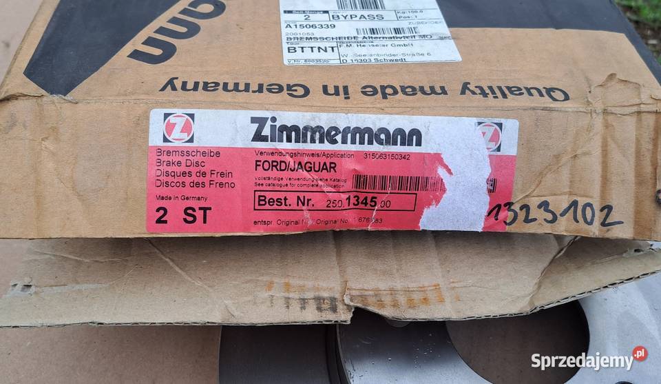 Tarcze hamulcowe tył Ford Mondeo mk3 Pyrzyce