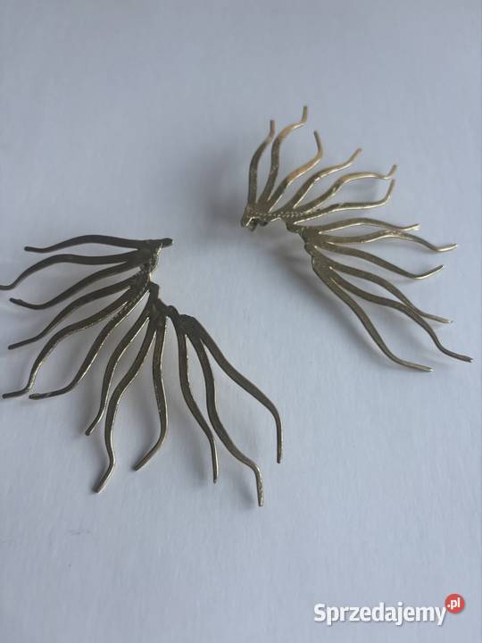 Kolczyki skrzydła Cranny Earrings Kalliope pozłacane