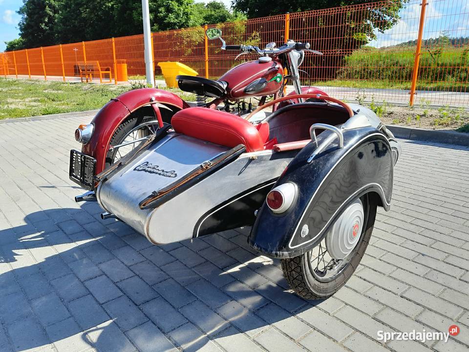 IfaMz Bk 350 1958 z wózkiem bocznym Wunsche Jelenia Góra