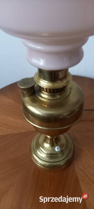 Lampa w stylu lampy naftowej wykonana z mosiądzu Skierniewice