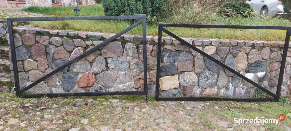 Brama wjazdową dwuskrzydłowa stelarz rama 2x2 Wojtkowizna