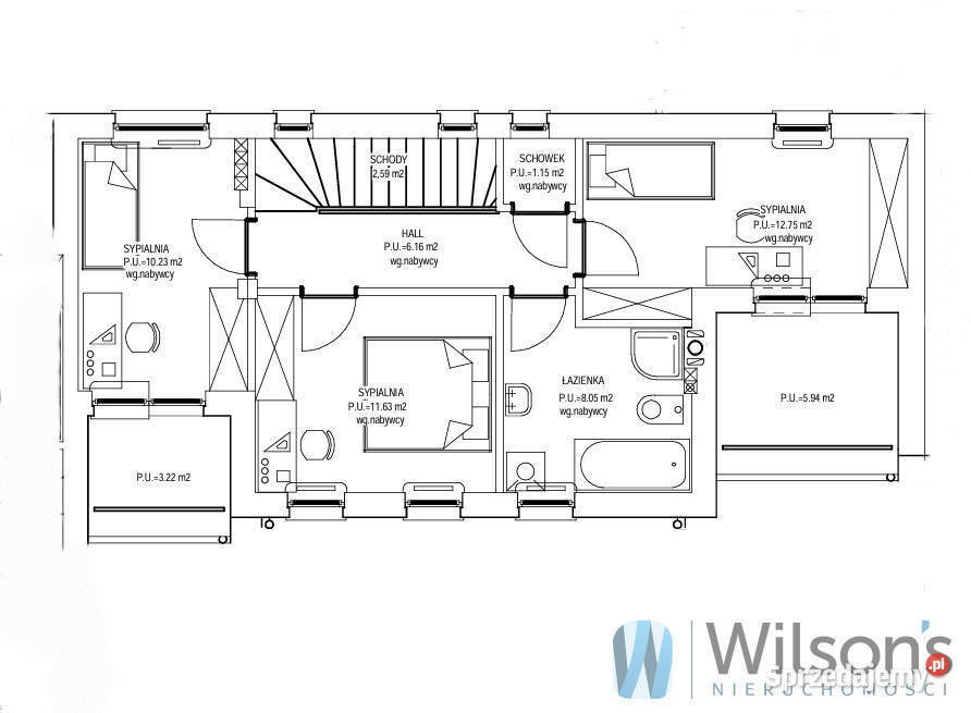 Sprzedam dom szeregowy 11814m2 Łomianki 10665zł/m2