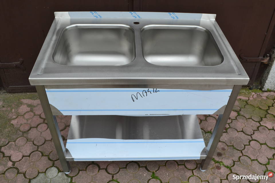 ZLEW gastronomiczny NOWY 100x60x85 dwukomorowy Rawicz