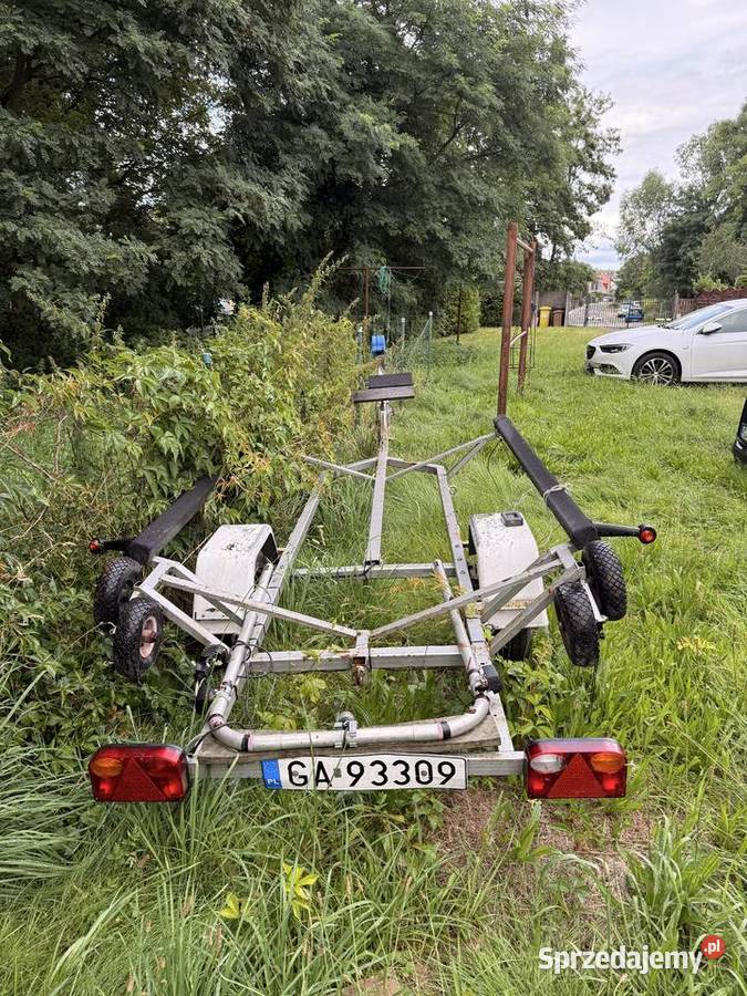 Przyczepa podłodziowa lekka 750 SAM 2007 płozy Gdynia sprzedam
