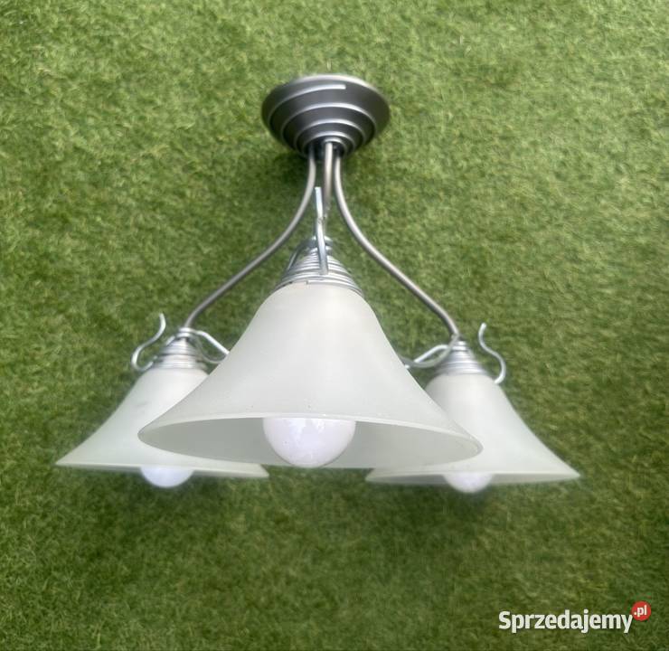 Lampa sufitowa 3punktowa z kloszami matowymi Bogdanowo