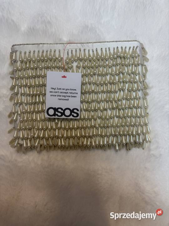 ASOS Design Bogato zdobiona perłami torebka Torby i torebki Kraków
