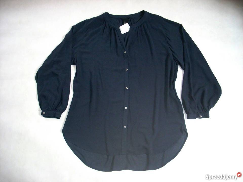 HM Granatowa koszula Modna NOWA L XL Bluzki i koszule Nowy Sącz