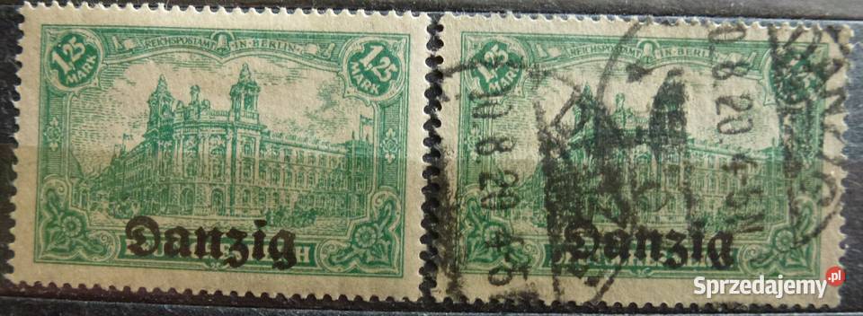 Znaczki Danzig Kat Fischer Fi 9 Filatelistyka Warszawa