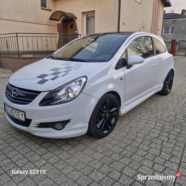 Opel Corsa D 14 Benzyna Pakiet OPC Line Biały śląskie Częstochowa