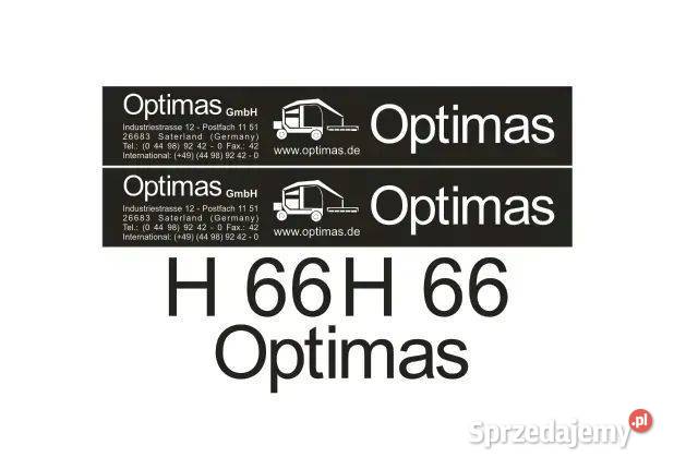 Naklejki oklejenie OPTIMAS H66 Zamiennik Karoseria Janików