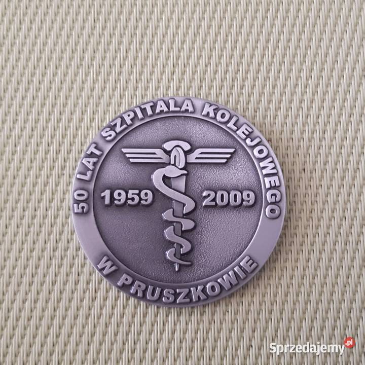 Medal pamiątkowy 50 LAT Szpitala Kolejowego w sprzedam