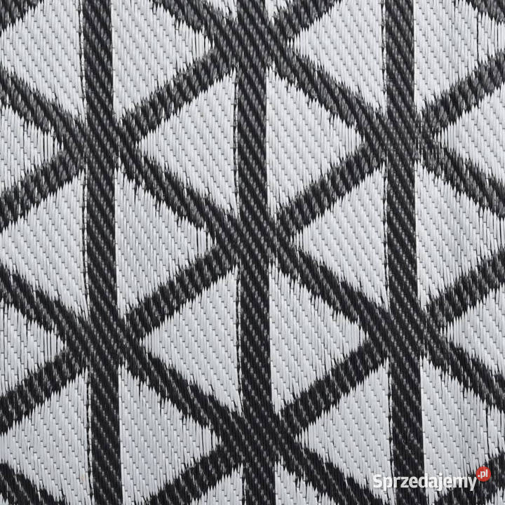 Dywan zewnętrzny czarny 140 x 200 PP WM317007 Warszawa