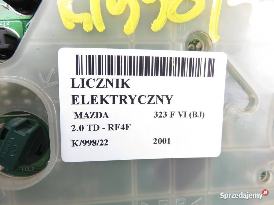 LICZNIK MAZDA 323 F BJ 20 DITD BL2K sprzedam
