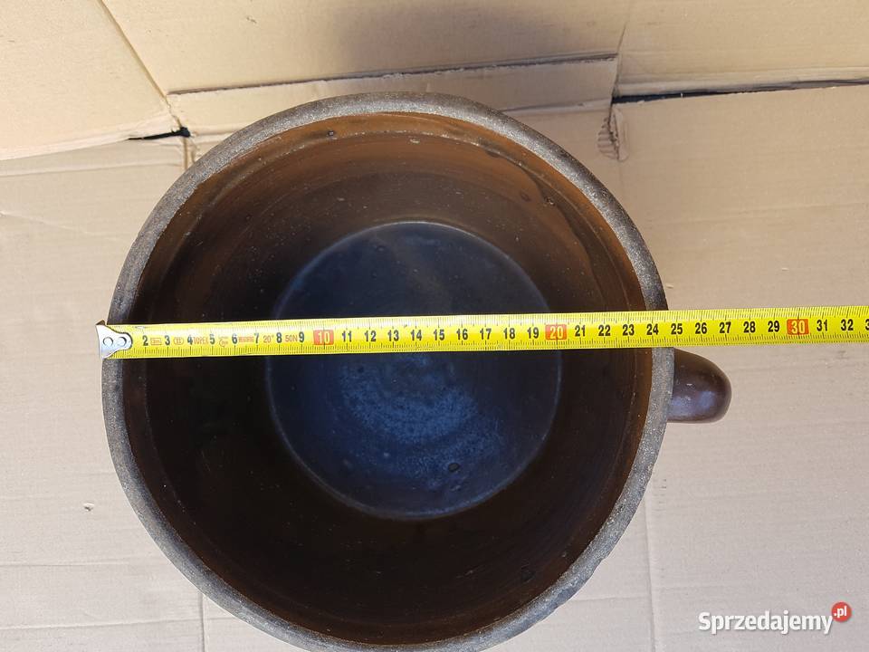 garnek gliniany lata 60 vintage Gdańsk
